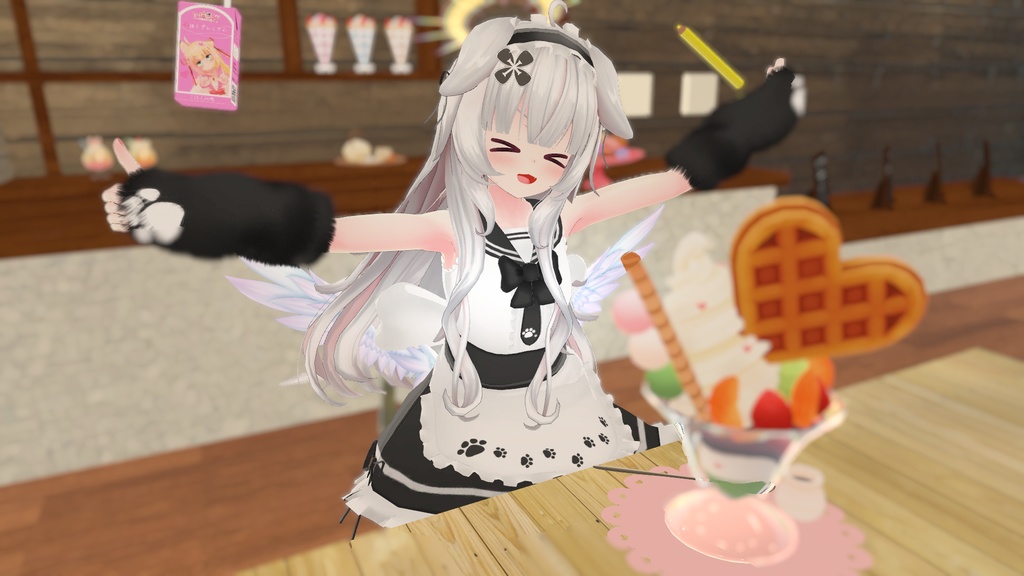 もふもふセーラーウエイトレスさん【15アバター対応】