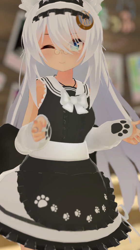 もふもふセーラーウエイトレスさん【15アバター対応】