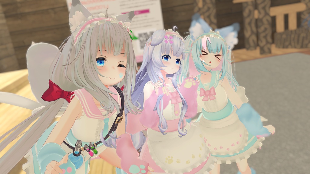 もふもふセーラーウエイトレスさん【15アバター対応】