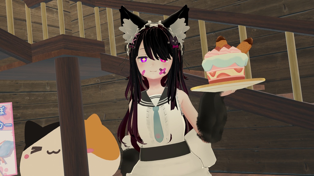 もふもふセーラーウエイトレスさん【15アバター対応】