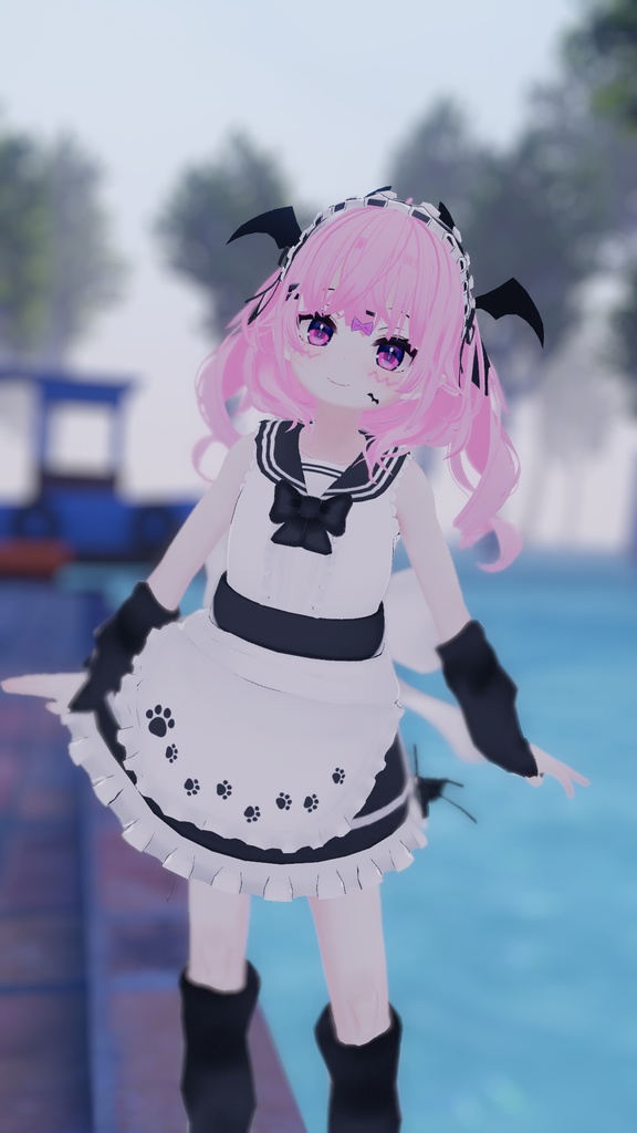 もふもふセーラーウエイトレスさん【15アバター対応】