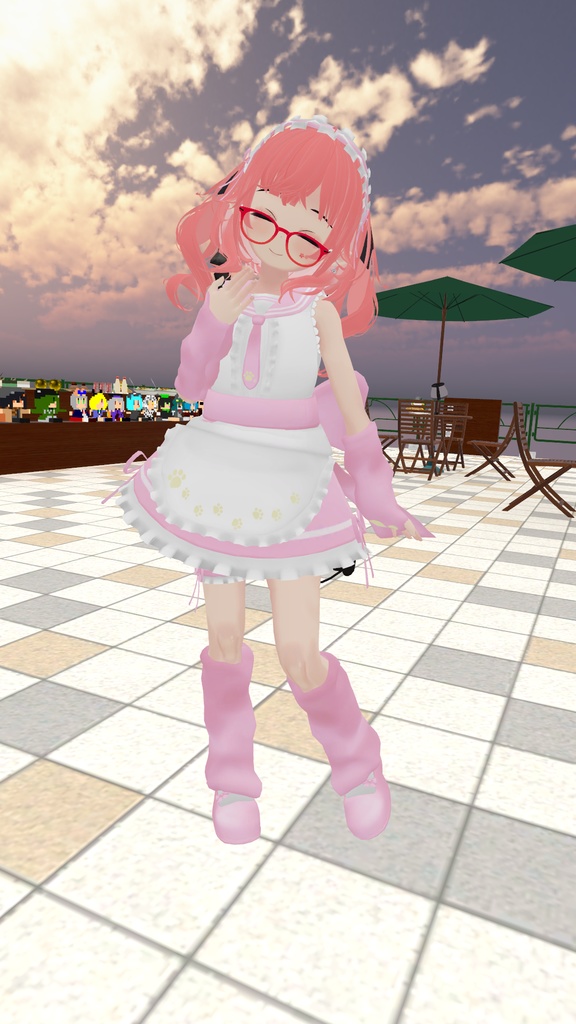もふもふセーラーウエイトレスさん【15アバター対応】