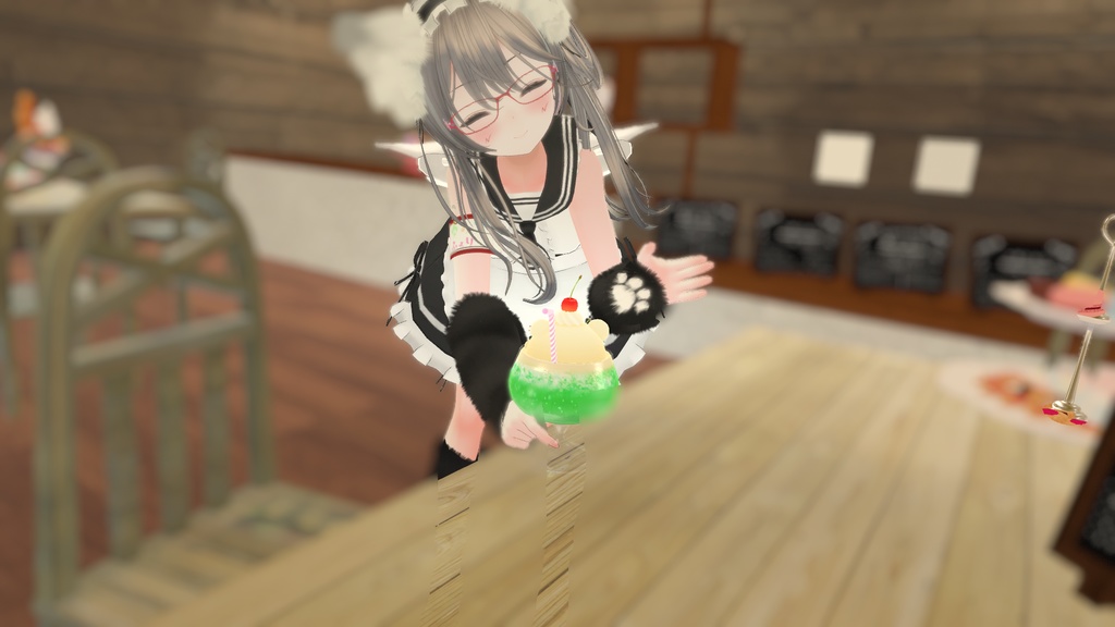 もふもふセーラーウエイトレスさん【15アバター対応】