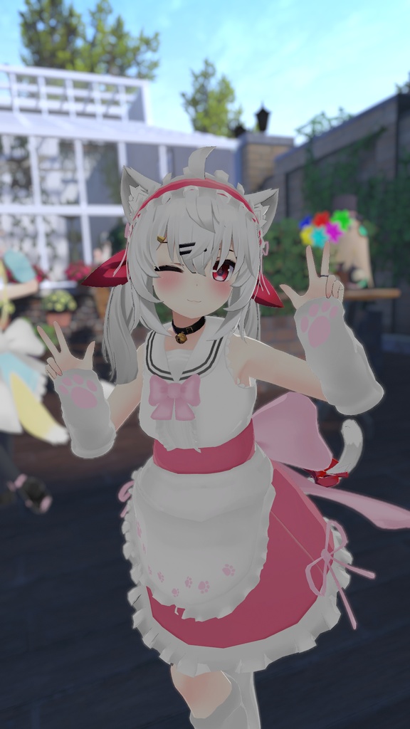 もふもふセーラーウエイトレスさん【15アバター対応】