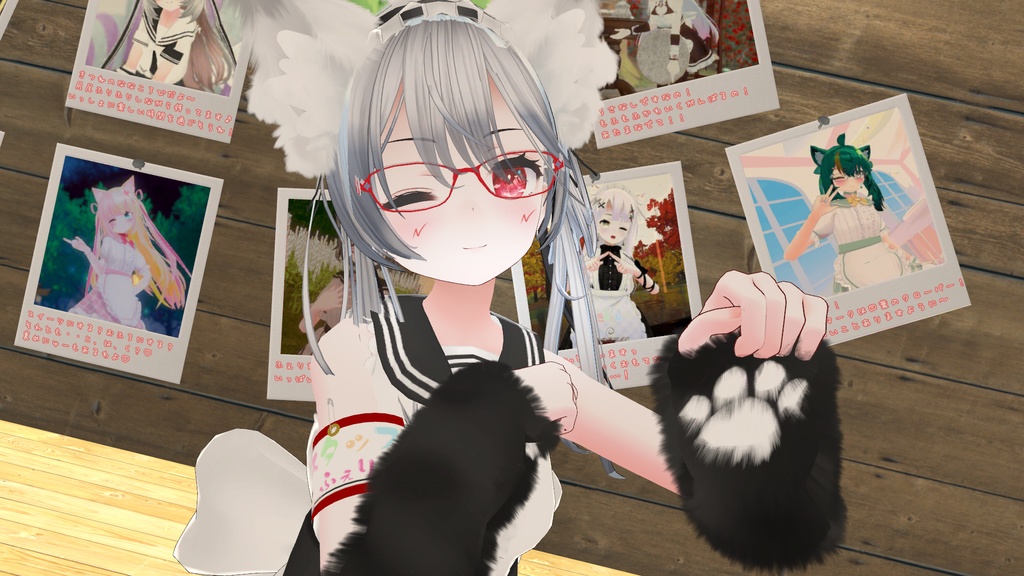 もふもふセーラーウエイトレスさん【15アバター対応】