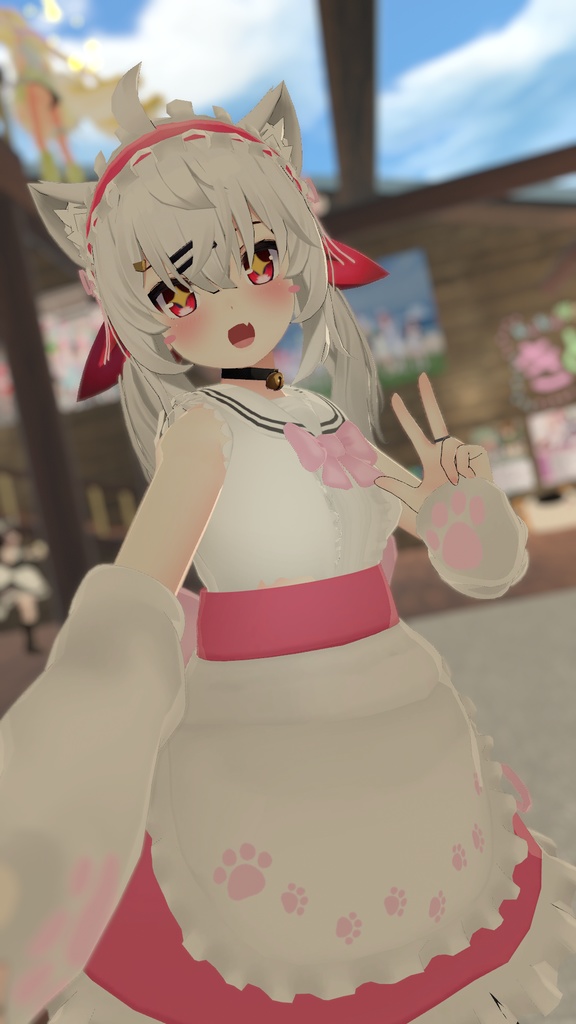 もふもふセーラーウエイトレスさん【15アバター対応】