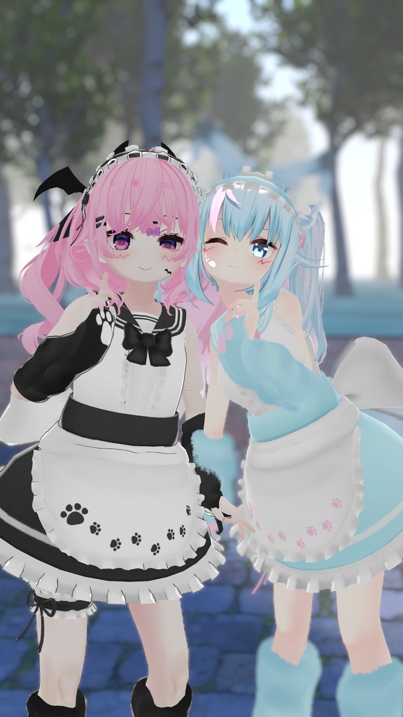 もふもふセーラーウエイトレスさん【15アバター対応】