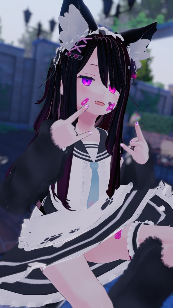 もふもふセーラーウエイトレスさん【15アバター対応】