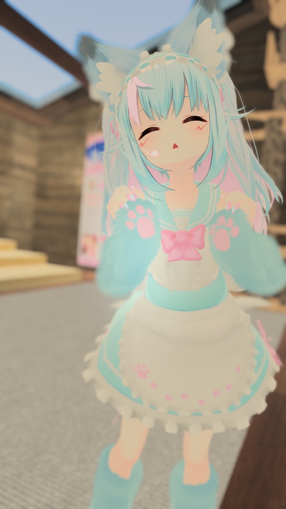 もふもふセーラーウエイトレスさん【15アバター対応】