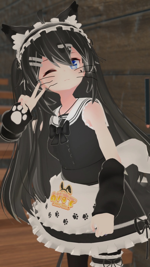 もふもふセーラーウエイトレスさん【15アバター対応】