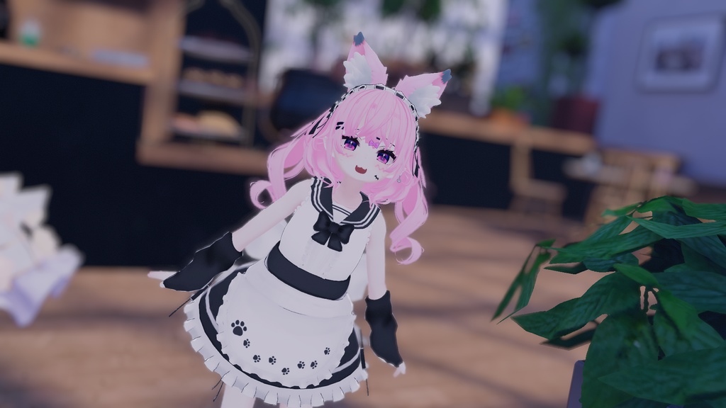 もふもふセーラーウエイトレスさん【15アバター対応】