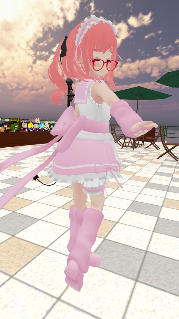 もふもふセーラーウエイトレスさん【15アバター対応】