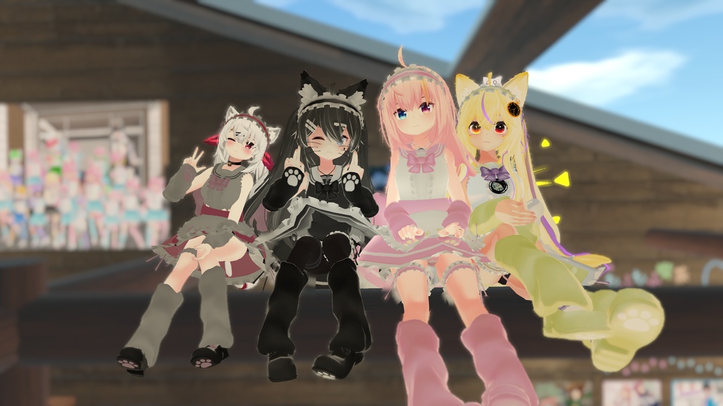 もふもふセーラーウエイトレスさん【15アバター対応】