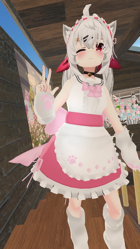 もふもふセーラーウエイトレスさん【15アバター対応】