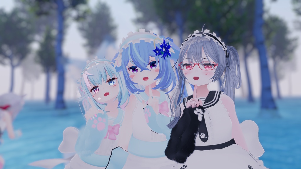 もふもふセーラーウエイトレスさん【15アバター対応】