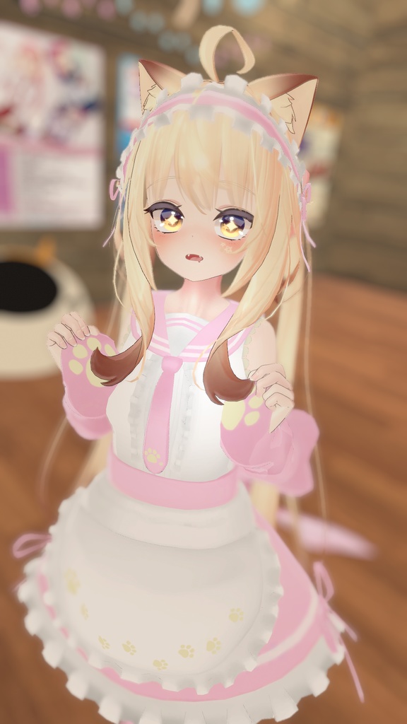 もふもふセーラーウエイトレスさん【15アバター対応】