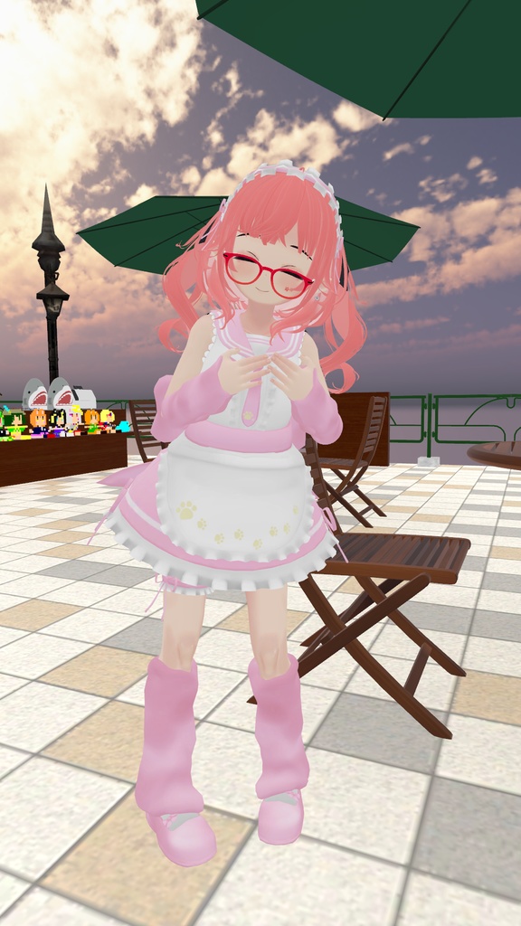 もふもふセーラーウエイトレスさん【15アバター対応】