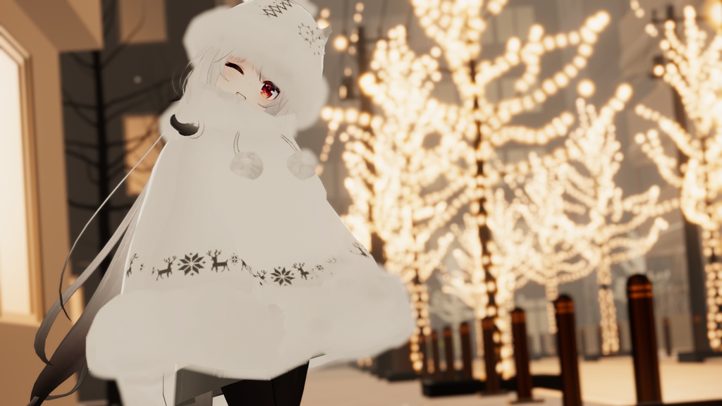 もふもふけーぷとワンピース【11アバター対応】