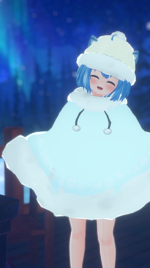 もふもふけーぷとワンピース【11アバター対応】