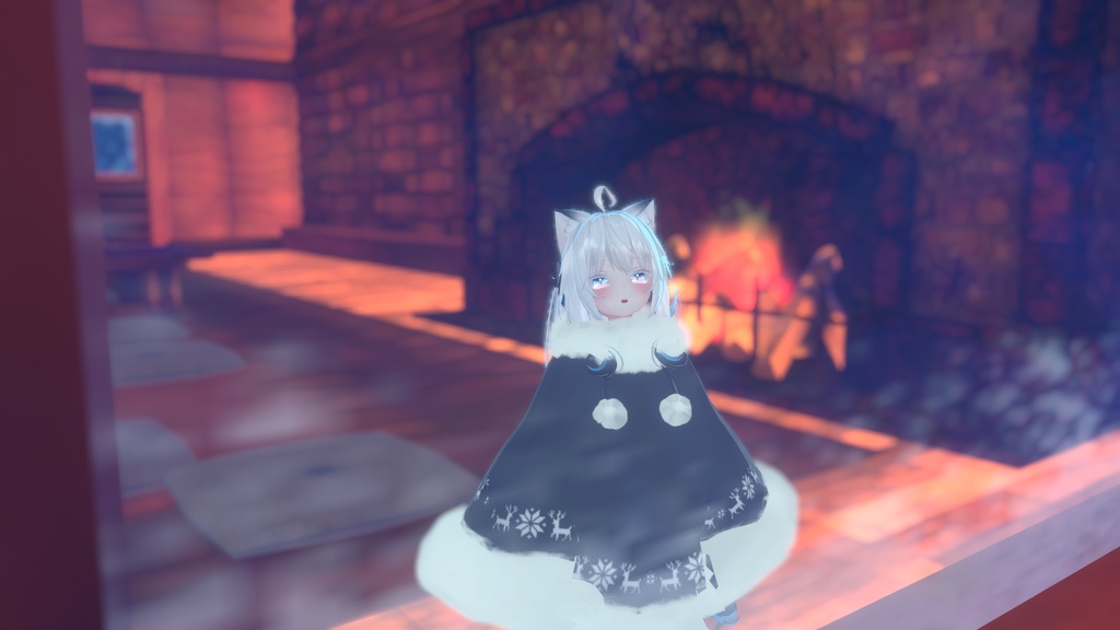 もふもふけーぷとワンピース【11アバター対応】