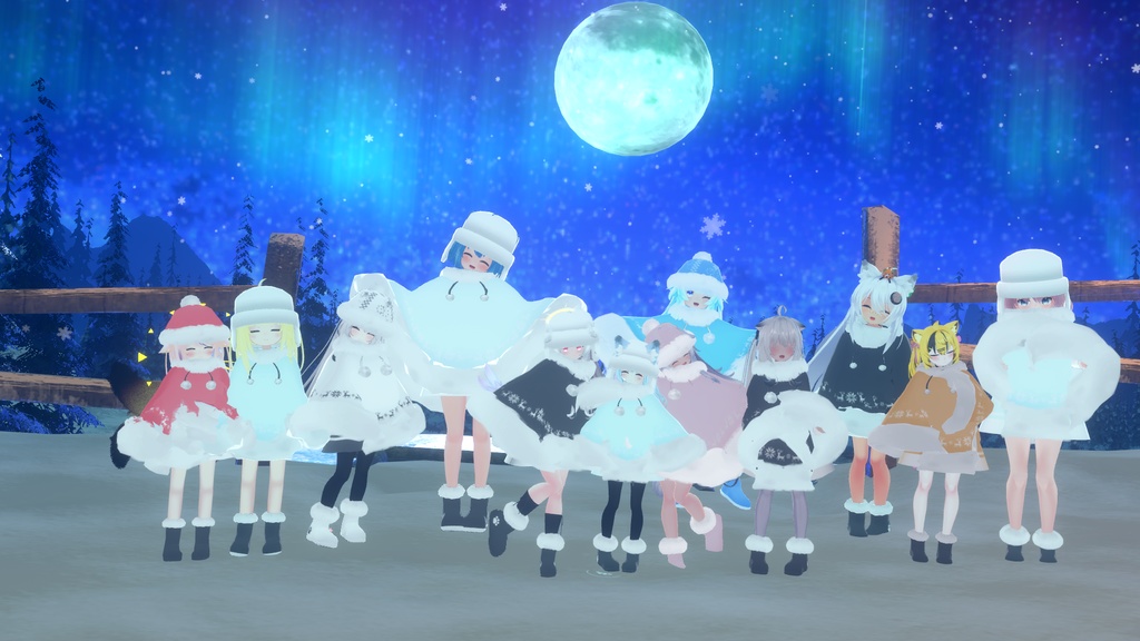 もふもふけーぷとワンピース【11アバター対応】