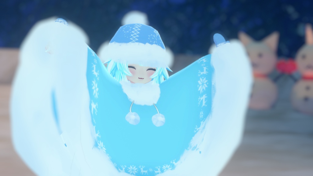 もふもふけーぷとワンピース【11アバター対応】