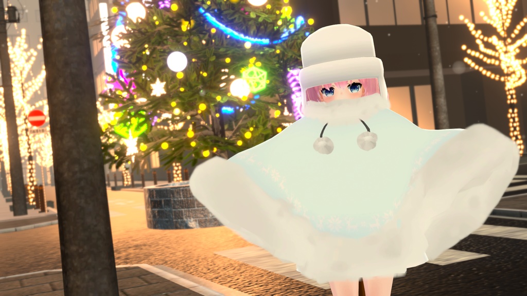 もふもふけーぷとワンピース【11アバター対応】