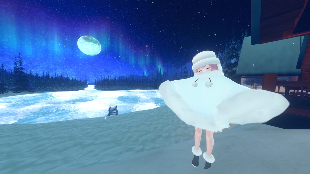 もふもふけーぷとワンピース【11アバター対応】