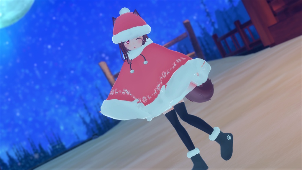 もふもふけーぷとワンピース【11アバター対応】