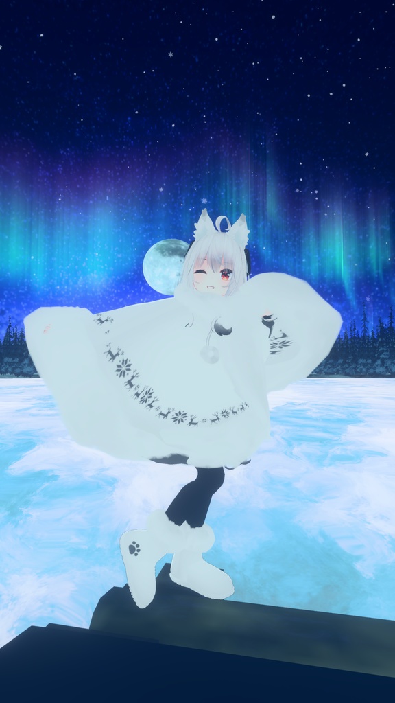 もふもふけーぷとワンピース【11アバター対応】