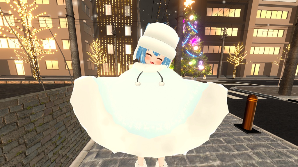 もふもふけーぷとワンピース【11アバター対応】