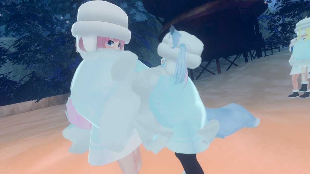 もふもふけーぷとワンピース【11アバター対応】