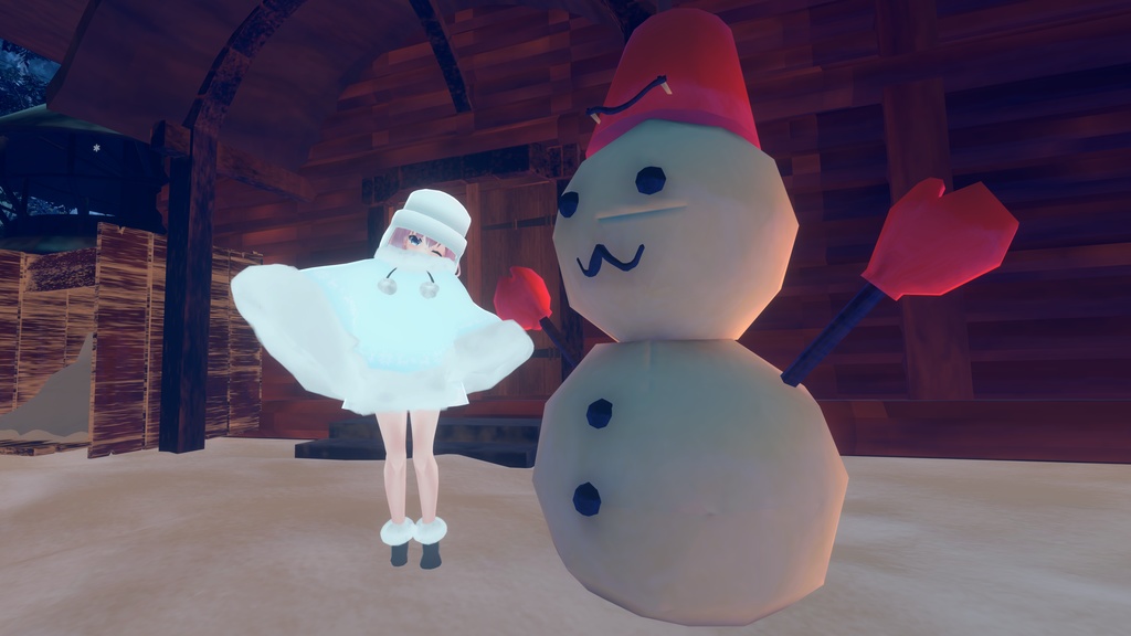 もふもふけーぷとワンピース【11アバター対応】