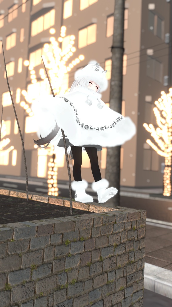 もふもふけーぷとワンピース【11アバター対応】