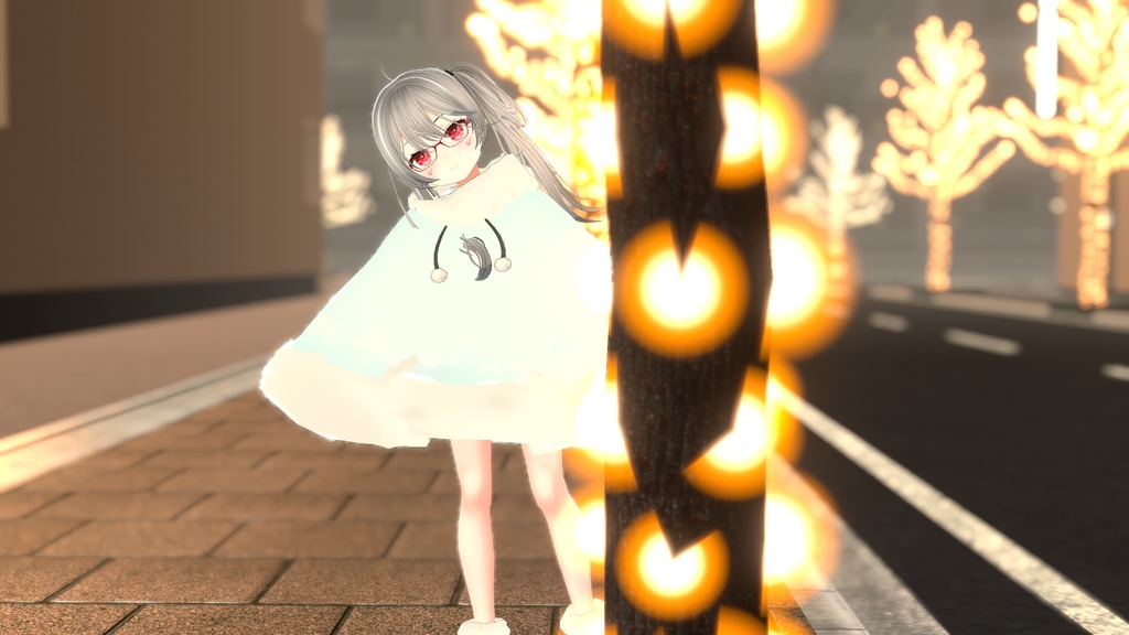 もふもふけーぷとワンピース【11アバター対応】