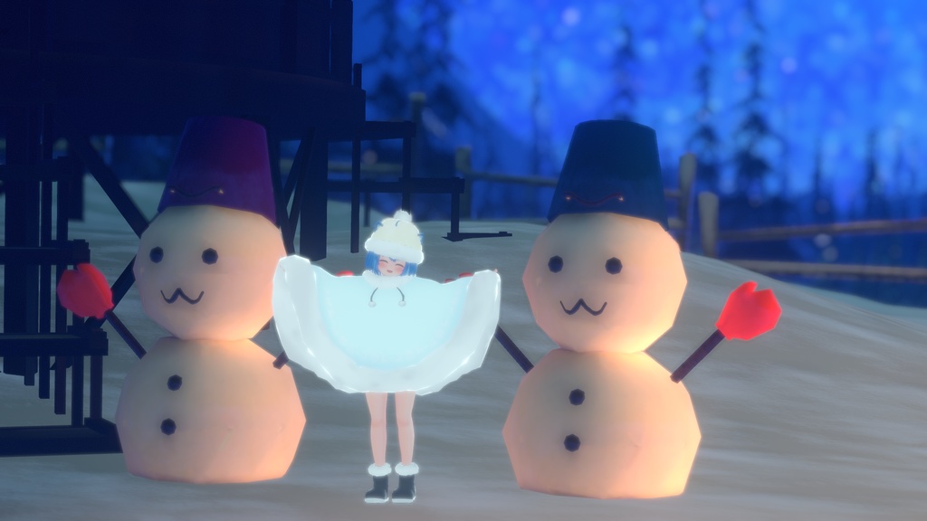 もふもふけーぷとワンピース【11アバター対応】