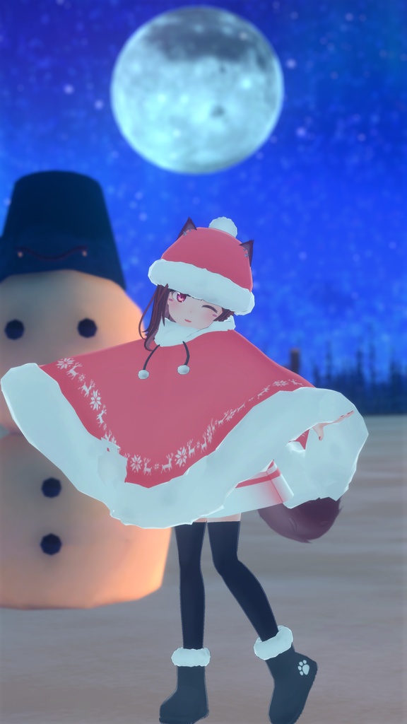 もふもふけーぷとワンピース【11アバター対応】