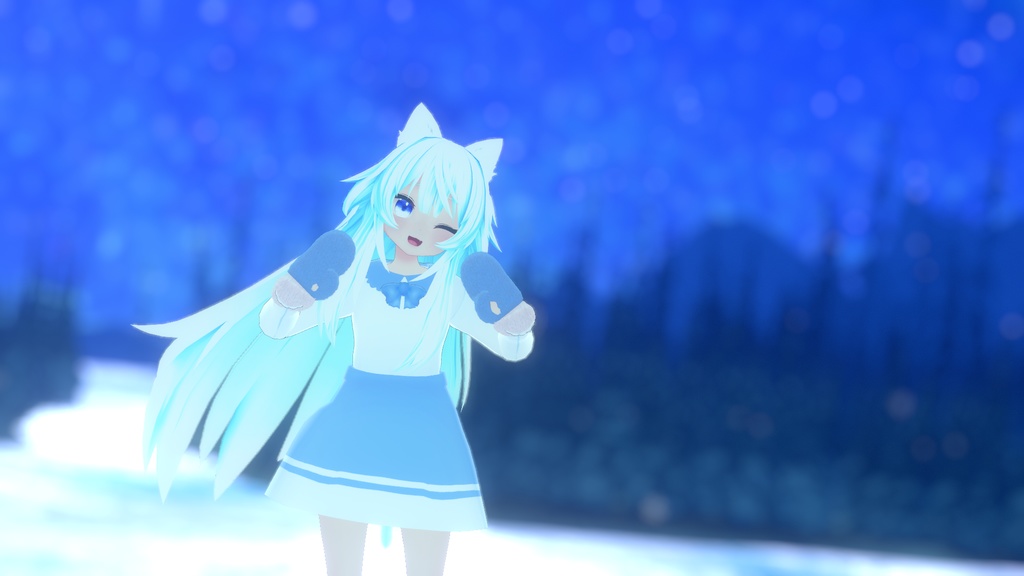 もふもふけーぷとワンピース【11アバター対応】