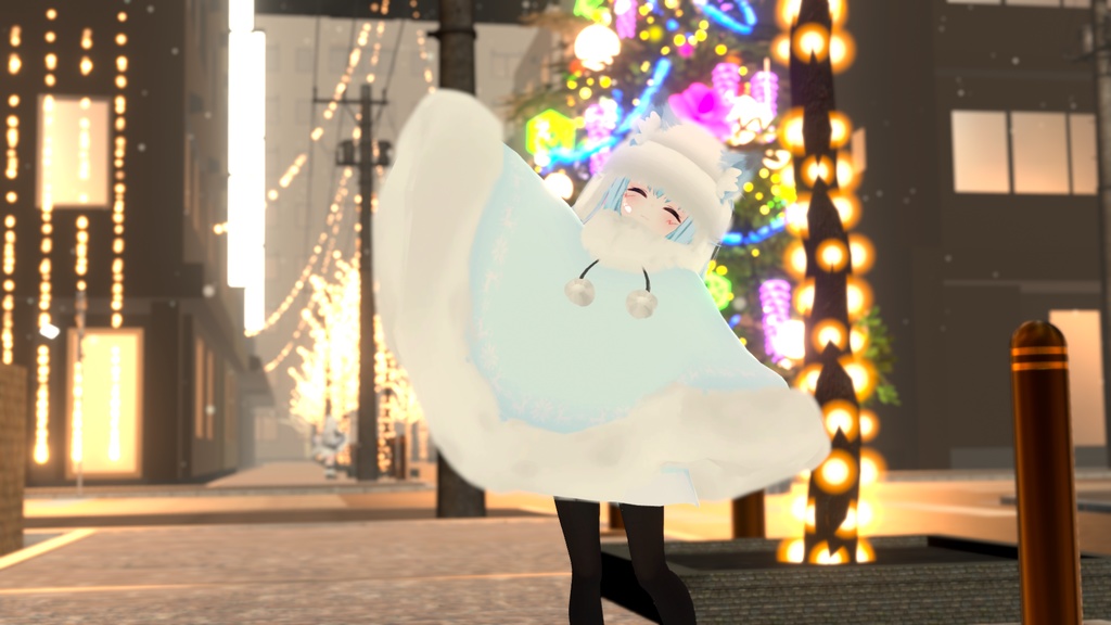 もふもふけーぷとワンピース【11アバター対応】