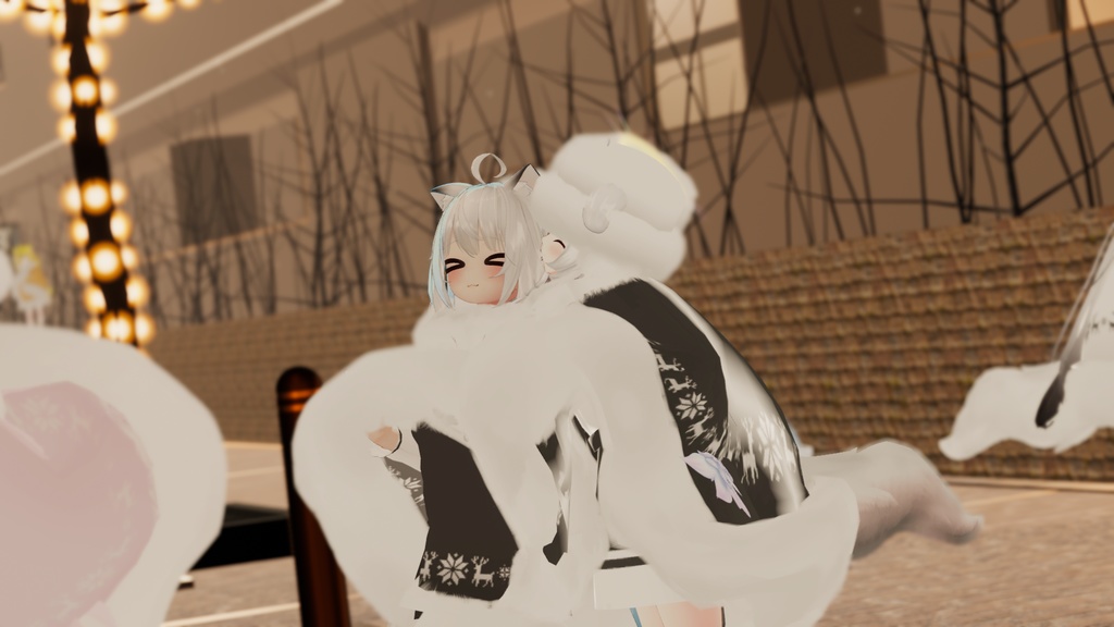 もふもふけーぷとワンピース【11アバター対応】