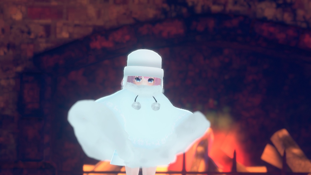 もふもふけーぷとワンピース【11アバター対応】