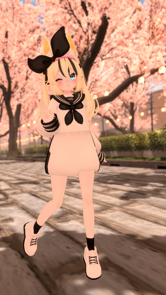 バックプリーツセーラーパーカー【14アバター対応】