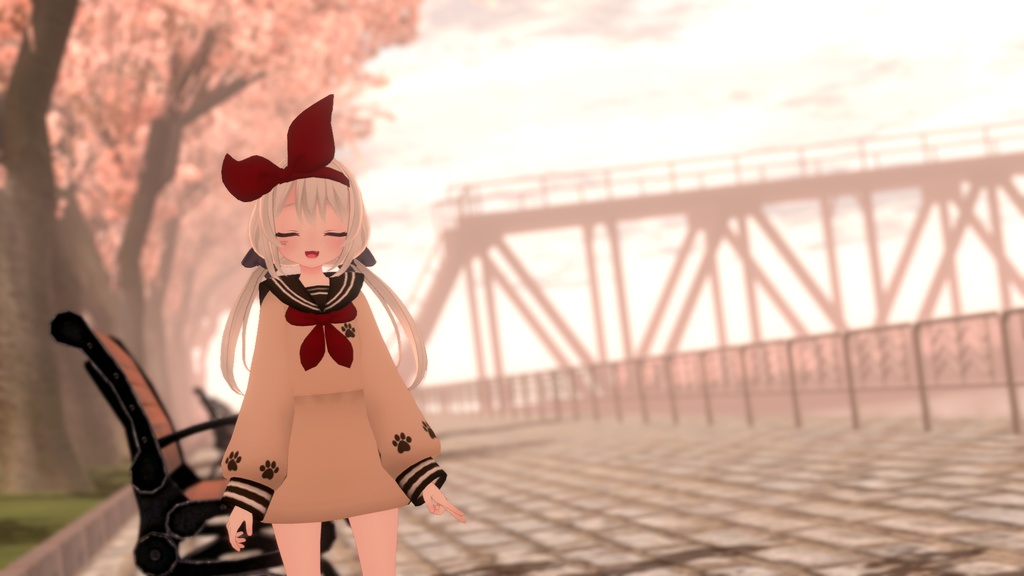 バックプリーツセーラーパーカー【14アバター対応】