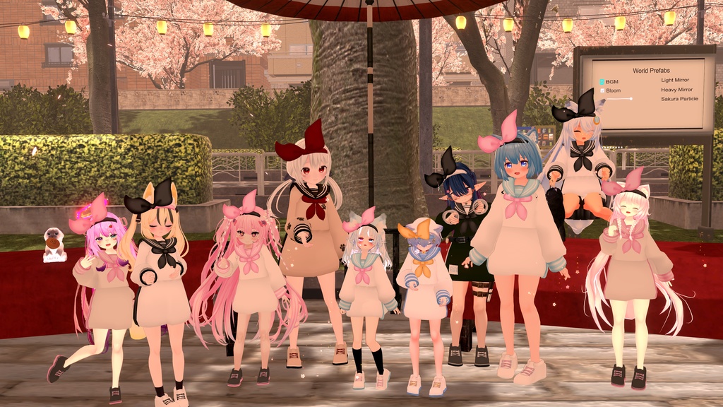 バックプリーツセーラーパーカー【14アバター対応】