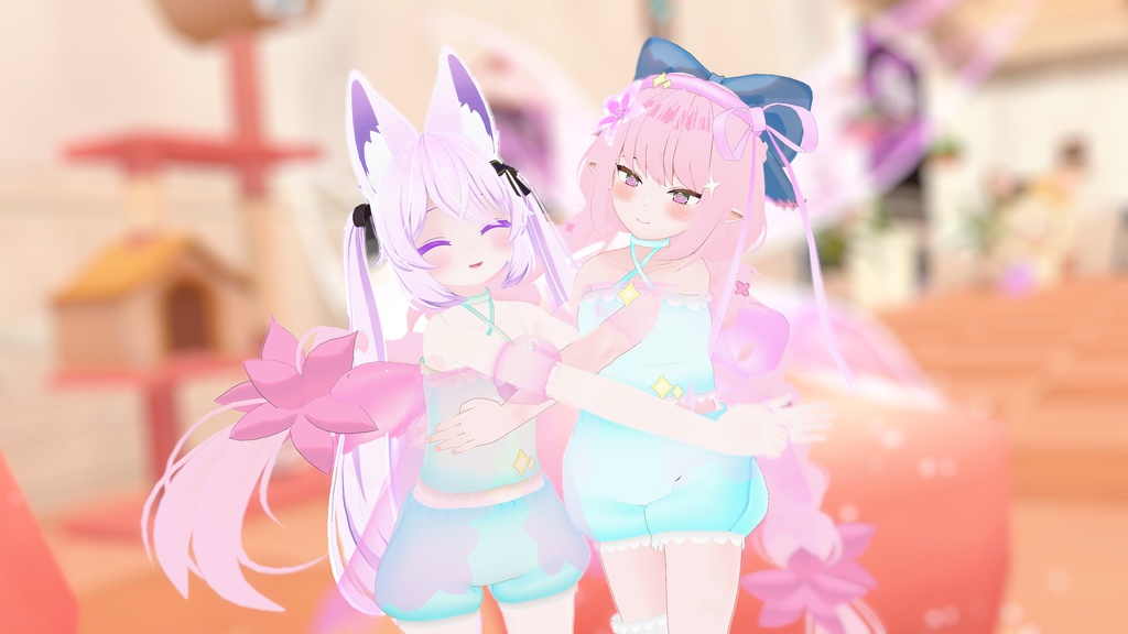 まほうしょーじょ風ランジェリーパジャマ【11アバター対応】【パーティクル付き】