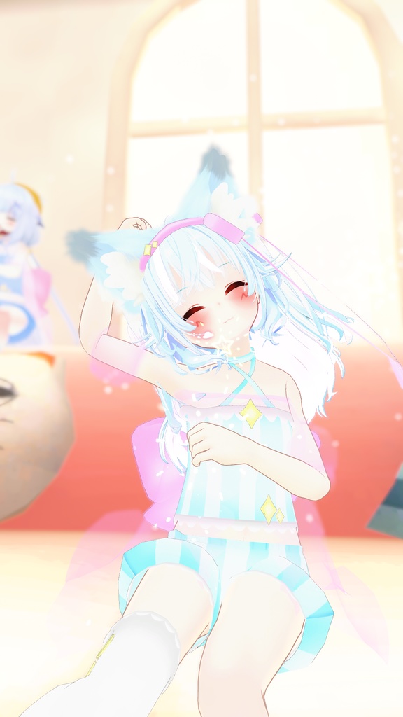 まほうしょーじょ風ランジェリーパジャマ【11アバター対応】【パーティクル付き】