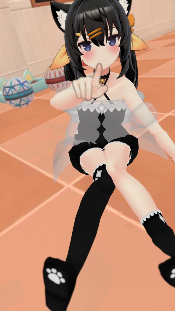 まほうしょーじょ風ランジェリーパジャマ【11アバター対応】【パーティクル付き】