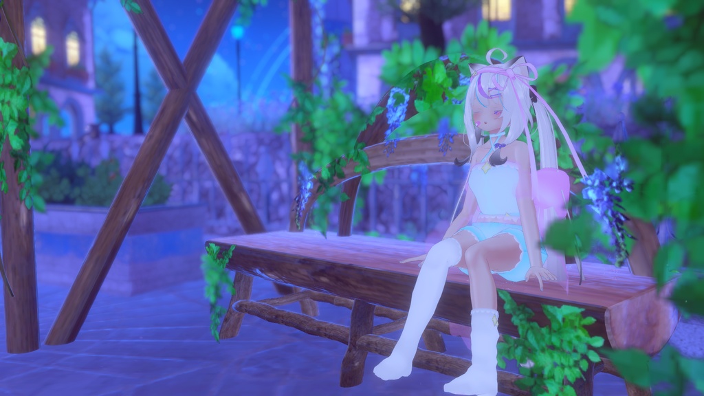 まほうしょーじょ風ランジェリーパジャマ【11アバター対応】【パーティクル付き】