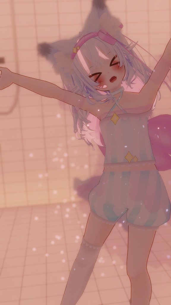 まほうしょーじょ風ランジェリーパジャマ【11アバター対応】【パーティクル付き】