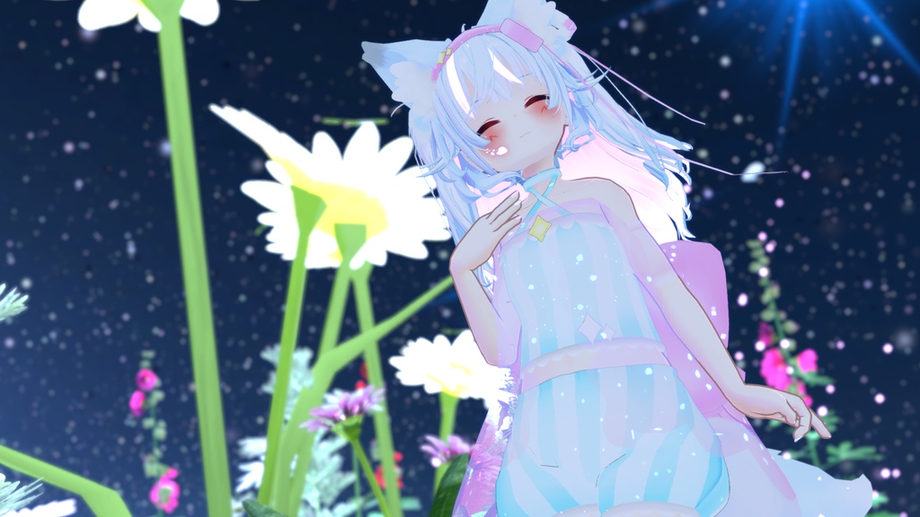 まほうしょーじょ風ランジェリーパジャマ【11アバター対応】【パーティクル付き】